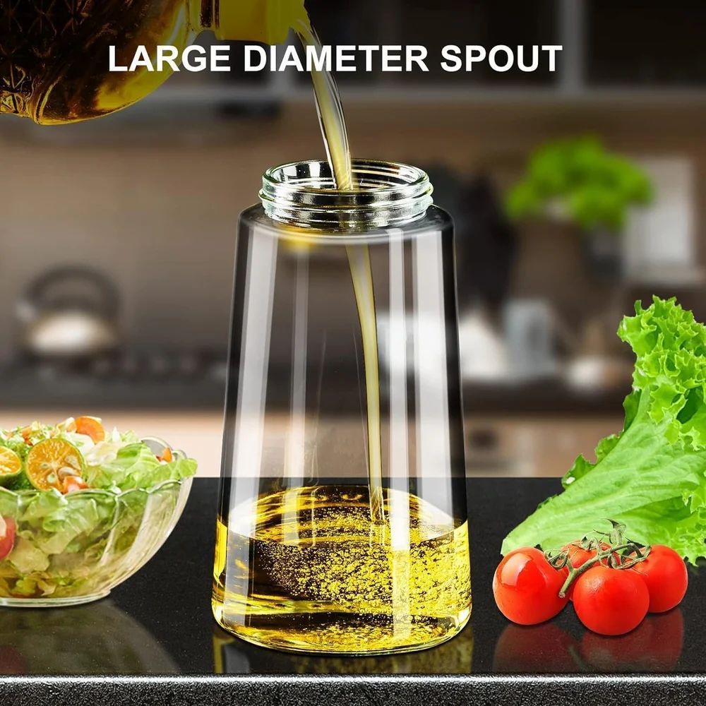 Glass 2 In 1 Oil Dispenser, 500 mL, For Home